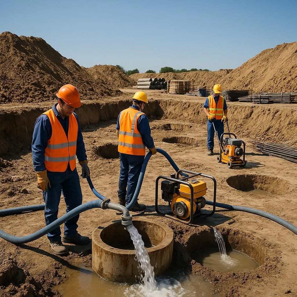 Глубинное водопонижение скважинами в Крымске